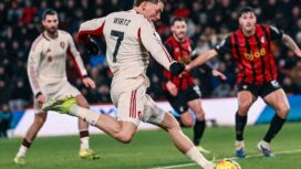 Florian Wirtz (Liverpool) melepaskan tembakan ke arah gawang Bournemouth pada laga Liga Premier Inggris pekan ke-23 di Stadion Vitality, Minggu (25/01/26). FOTO: (IG) liverpoolfc