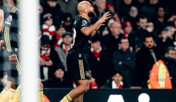Pemain Manchester United merayakan gol ke gawang Arsenal dalam laga Liga Inggris pekan ke-23 di Stadion Emirates, London, Senin (26/01/26) dini hari WIB. FOTO: (IG) @manutd