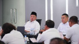 Menteri Agraria dan Tata Ruang/Kepala Badan Pertanahan Nasional (ATR/BPN) memimpin Rapat Pimpinan Kementerian ATR/BPN di Aula Prona, Jakarta, membahas perluasan kerja sama dengan perguruan tinggi melalui KKN tematik guna mempercepat sertipikasi enam juta bidang tanah, Rabu (14/01/26). FOTO: istimewa