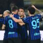 Pemain Inter Milan merayakan gol ke gawang Cremonese pada laga Serie A Italia pekan ke-23. FOTO: (IG) @inter