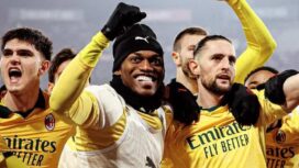 Para pemain AC Milan merayakan kemenangan usai menundukkan Bologna 3-0 pada laga pekan ke-23 Serie A 2025/2026 di Stadio Renato Dall’Ara, Rabu (04/02/26) dini hari WIB. FOTO: (IG) @acmilan