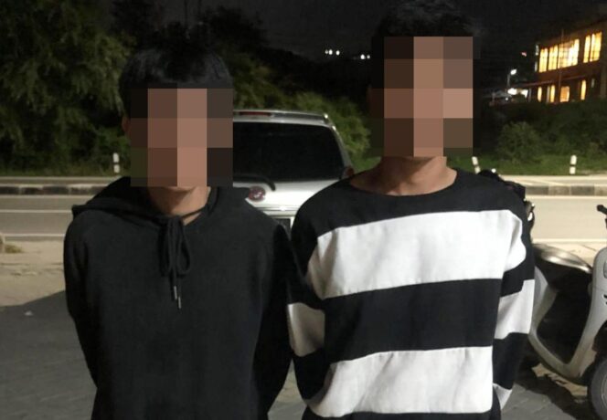 
					Dua pria asal Parigi Moutong yang diduga sebagai pengedar sabu-sabu masing-masing berinisial IL (30) dan UR (21). Dok: Ditresnarkoba Polda Sulteng