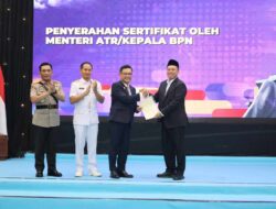 Nusron Wahid Serahkan Sertipikat Hak Pakai Lemhannas RI, Perkuat Kepastian Hukum Aset Negara