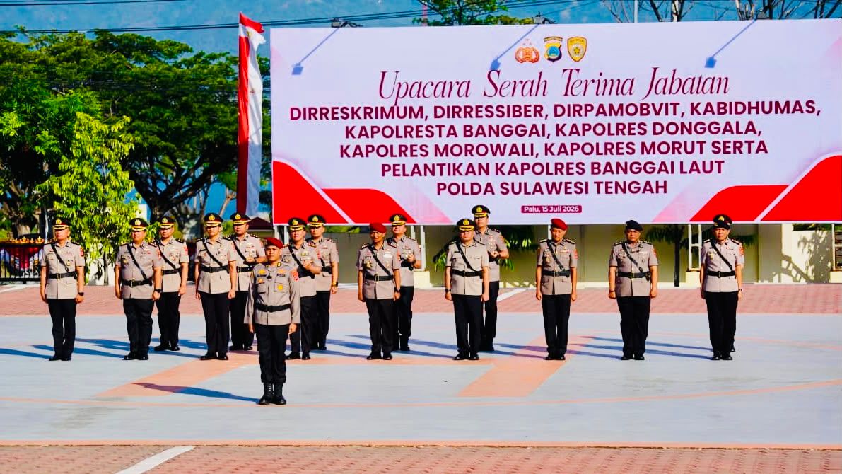Sertijab Polda Sulteng